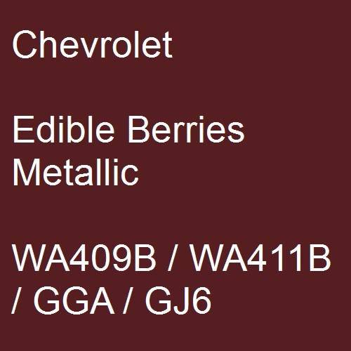 Chevrolet, Edible Berries Metallic, WA409B / WA411B / GGA / GJ6.
